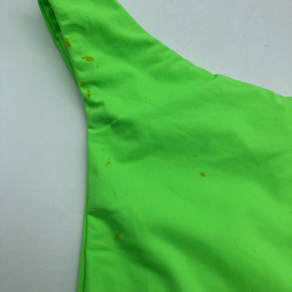 Good American Better Cheeky Bikini Bottom Stretch High Waist Lime Green 3 US L - Picture 5 of 6